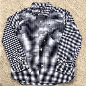 Tommy Hilfiger Boy’s Navy and White Gingham Shirt